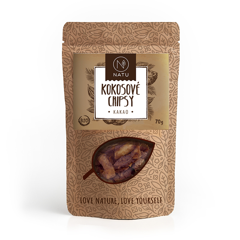 Kokosové chipsy - kakao