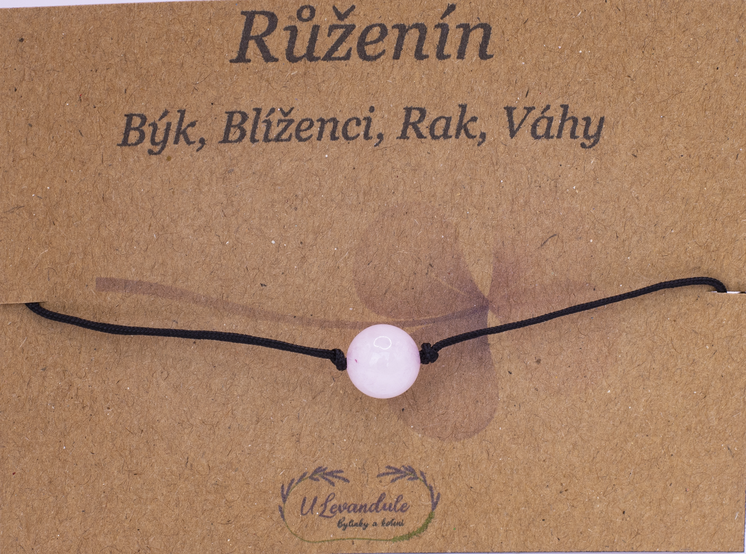 Šňůrkový náramek - Růženín