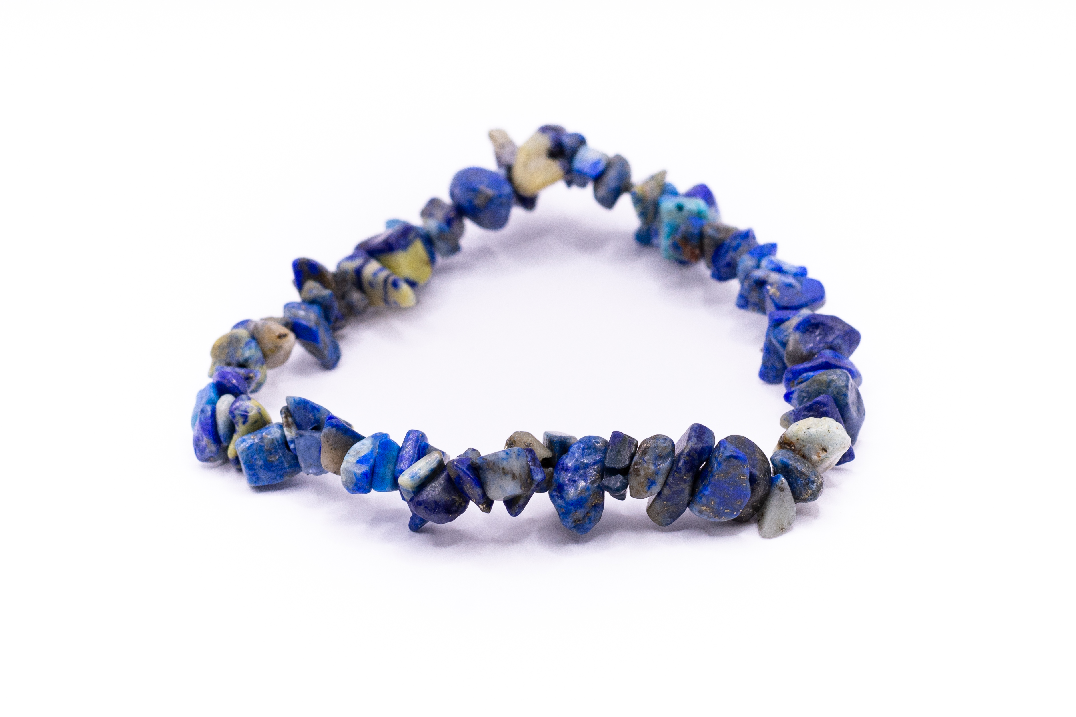 Náramek z minerálních zlomků - Lapis Lazuli