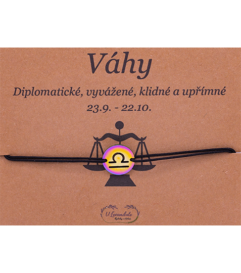 Náramek se znamením zvěrokruhu - Váhy