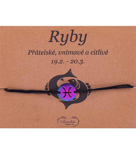 Náramek se znamením zvěrokruhu - Ryby