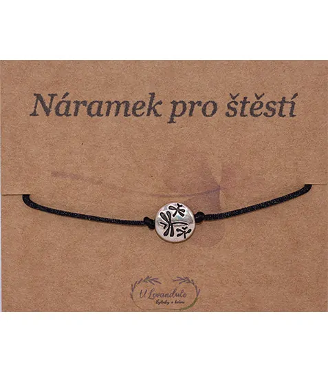 Šňůrkový náramek - Vážky