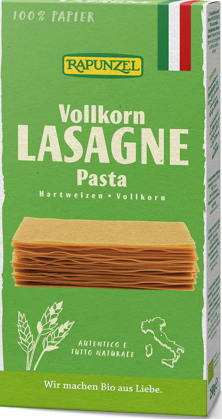 Bio lasagne celozrnné RAPUNZEL