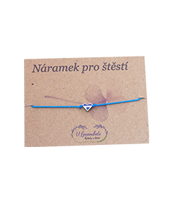 Šňůrkový náramek - Srdíčko