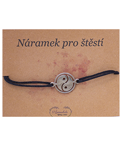 Šňůrkový náramek - Jin Jang