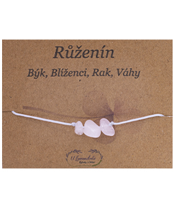 Šňůrkový náramek - Růženín
