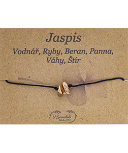 Šňůrkový náramek - Jaspis