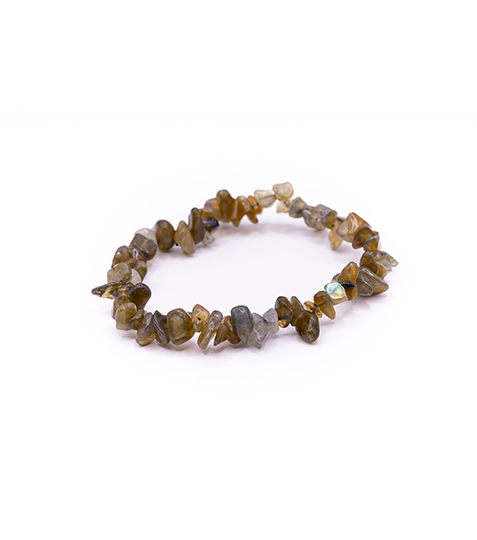 Náramek z minerálních zlomků - Labradorit