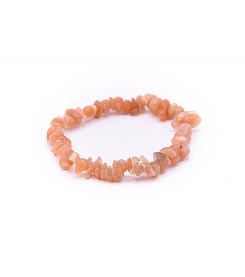 Náramek z minerálních zlomků - Sluneční kámen