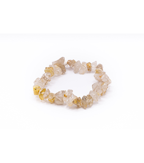 Náramek z minerálních zlomků - Sagenit