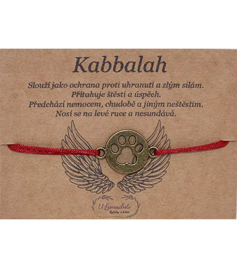 Kabbalah - Psí tlapka bronzová
