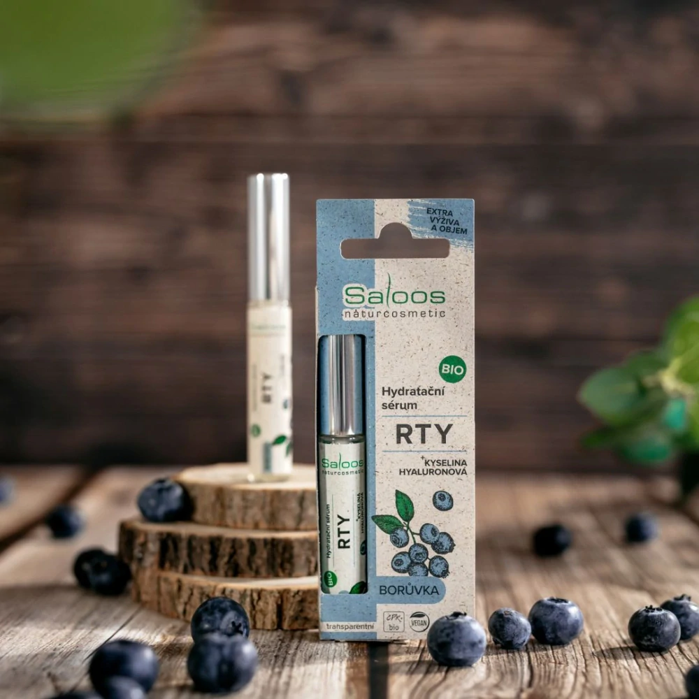Bio Hydratační sérum na rty – Borůvka