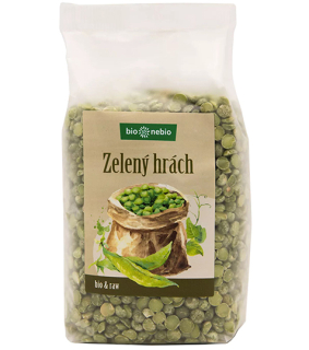 Hrách zelený půlený BIO