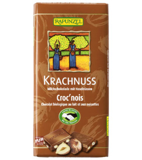 Bio mléčná čokoláda s celými oříšky