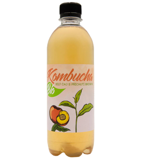 Bio kombucha z bílého čaje Broskev