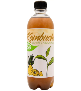 Bio kombucha z bílého čaje Ananas