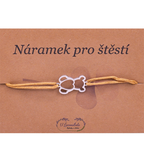 Šňůrkový náramek - Medvídek