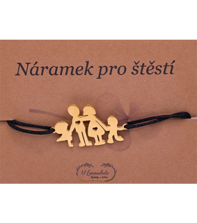 Šňůrkový náramek - Rodina
