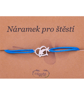 Šňůrkový náramek - Delfín