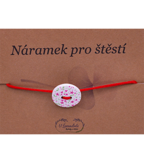 Šňůrkový náramek - Knoflík
