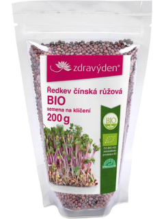 Ředkev čínská růžová BIO - semena na klíčení 