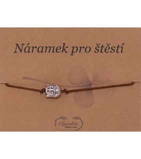 Šňůrkový náramek - Buddha