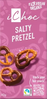 Bio vegan čokoláda slaný preclík 