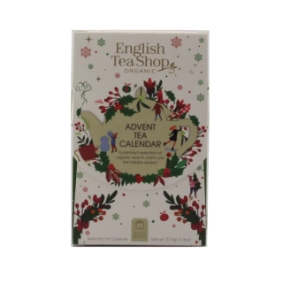 Bílý adventní kalendář 25 sáčků